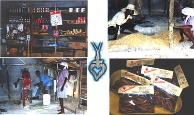 Community store, corn meal mill, dried mangoes/Foucauldine cookies